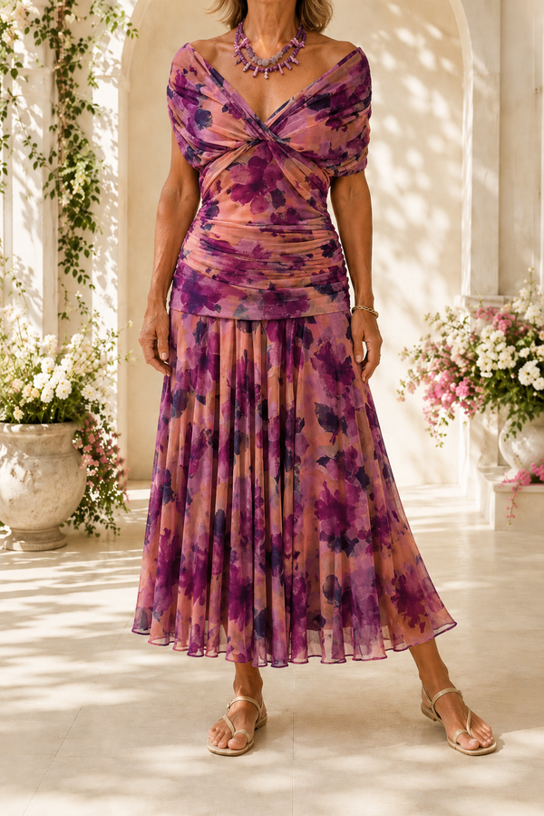 Eloria | Elegant Women's Dress | Romantic Long Floral Dress